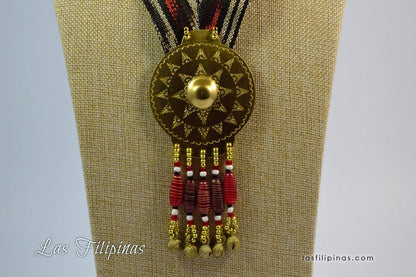 Tribal Pendant Necklace - Tboli Fabric Design