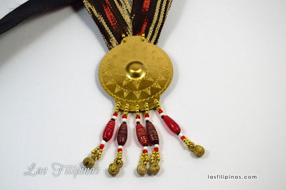 Tribal Pendant Necklace - Tboli Fabric Design