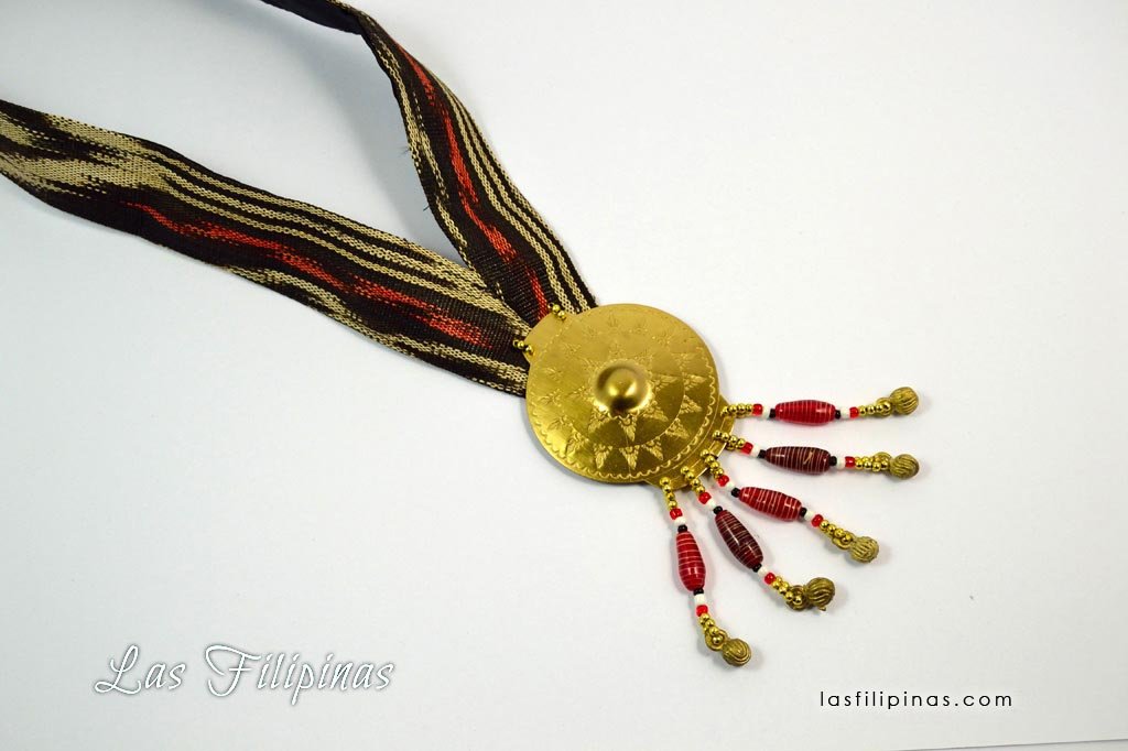 Tribal Pendant Necklace - Tboli Fabric Design