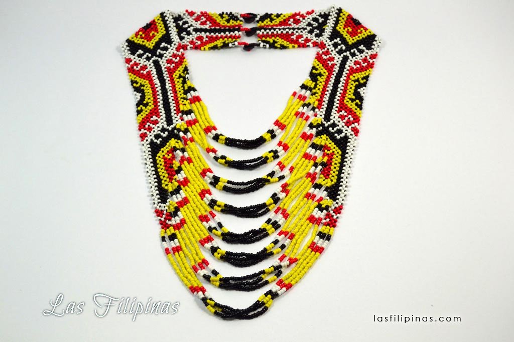 Tribal Statement Necklace - Ethnic Mandaya Beaded Design